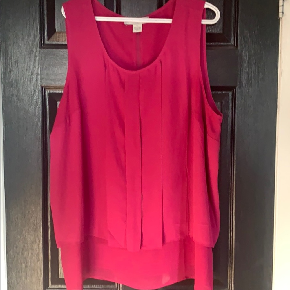 Suzy Shier Plus Pink Top 3X